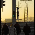 Menschen auf dem Weg zur Arbeit