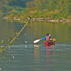 Menschen auf der Weser