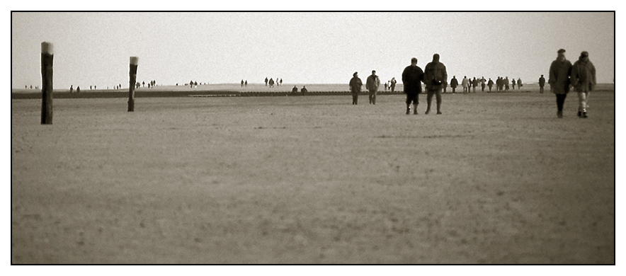 Menschen auf Sand (strand) ....