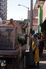 Menschen bei der Arbeit in China Town/San Francisco