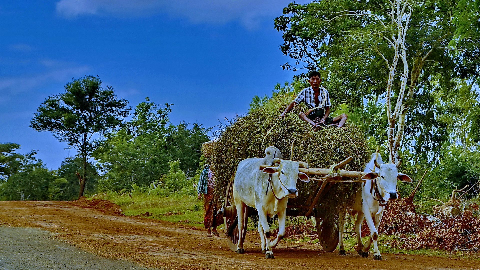 Menschen bei der Arbeit in Myanmar