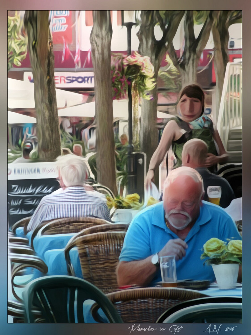 Menschen im Café