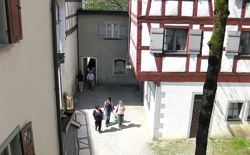 Menschen im Museumshof Wangen im Allgäu