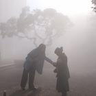 Menschen im Nebel 