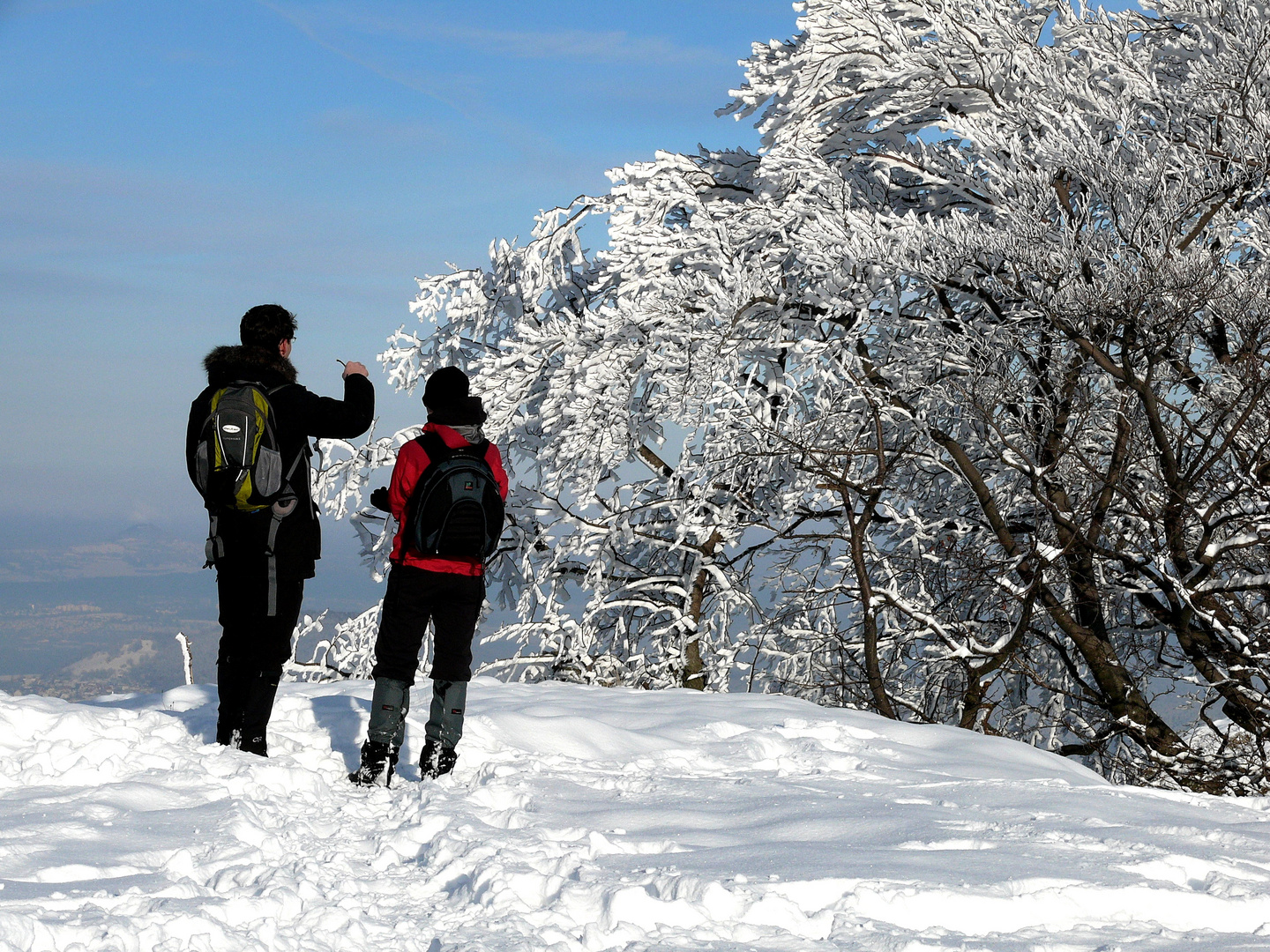 Menschen im Schnee