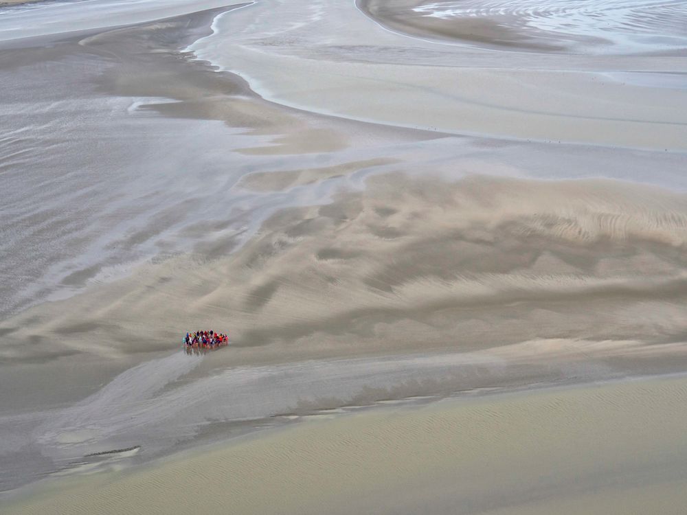 Menschen im Wattenmeer