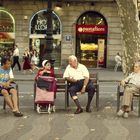 Menschen in Barcelona