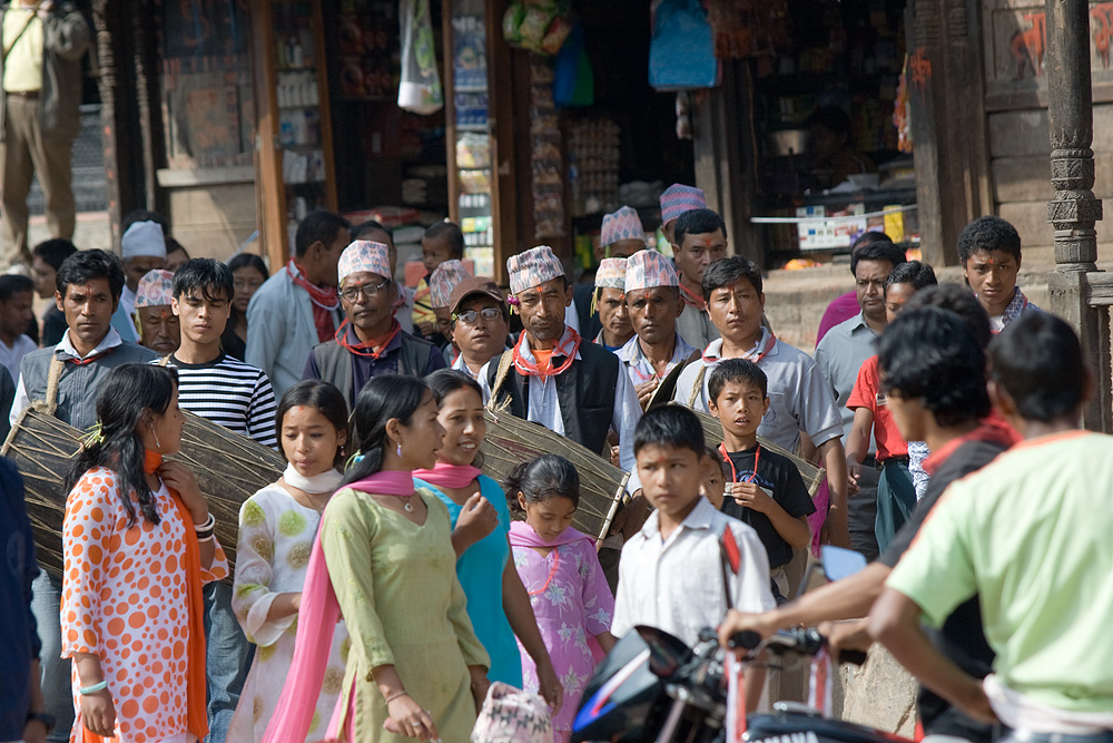 Menschen in Bhaktapur