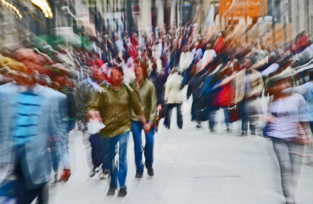 Menschen in der Großstadt