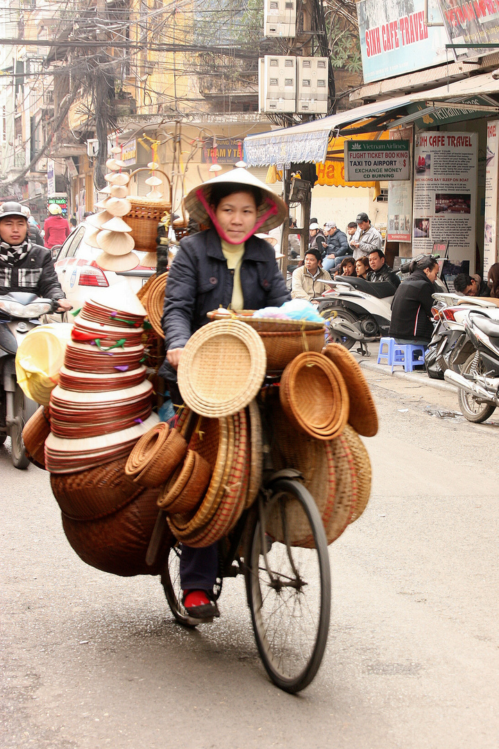 Menschen in Hanoi