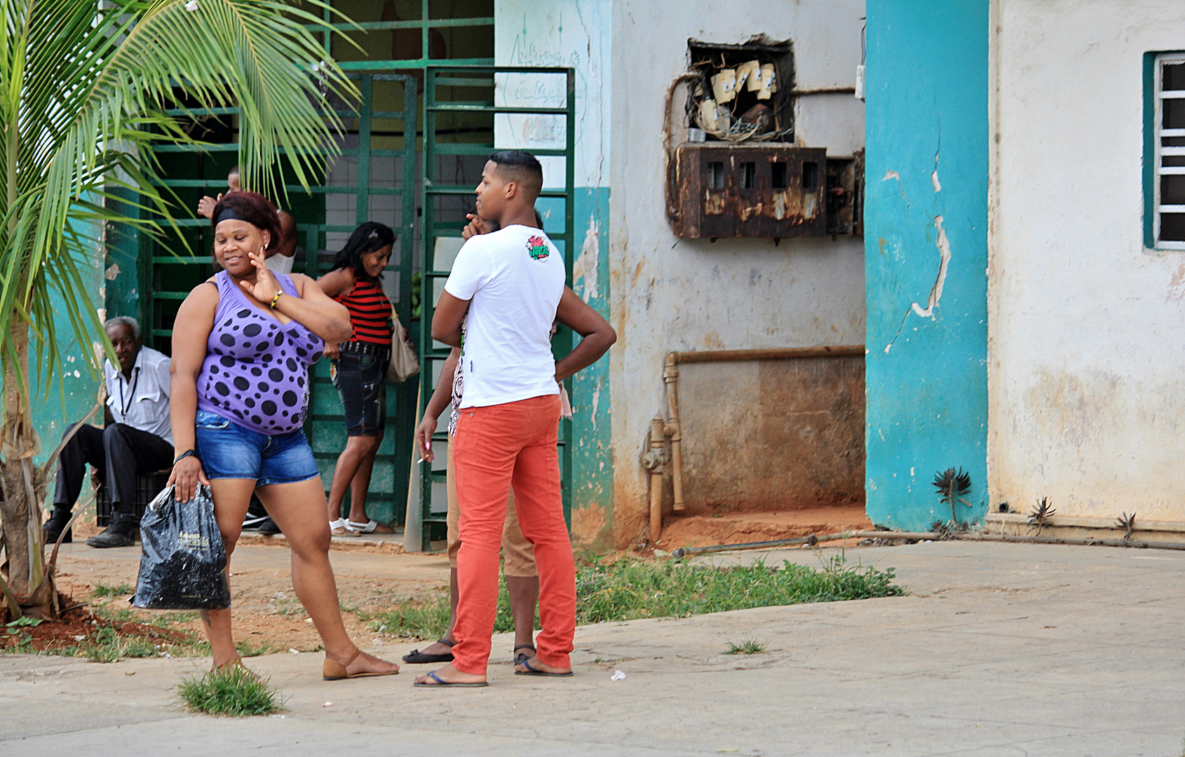 Menschen in Havanna