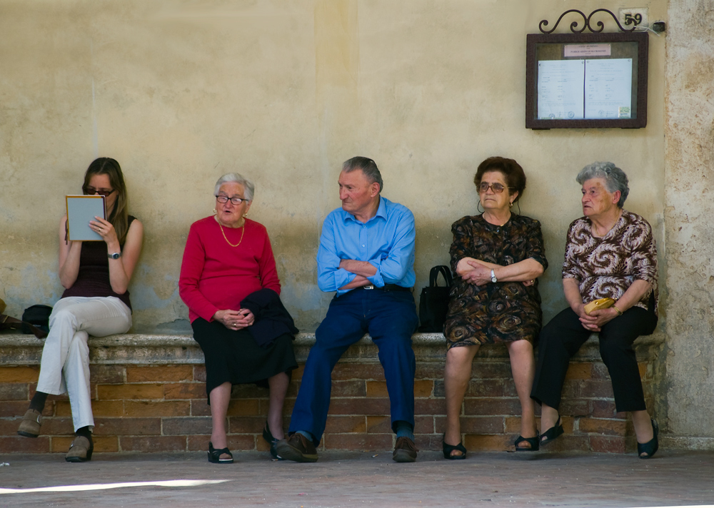 Menschen in Pienza 2