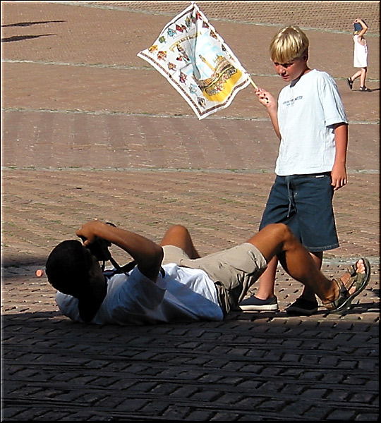 Menschen in Siena