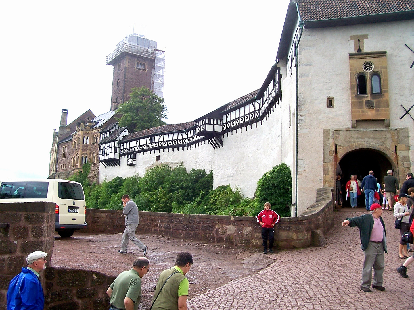 Menschengewusel auf der Wartburg