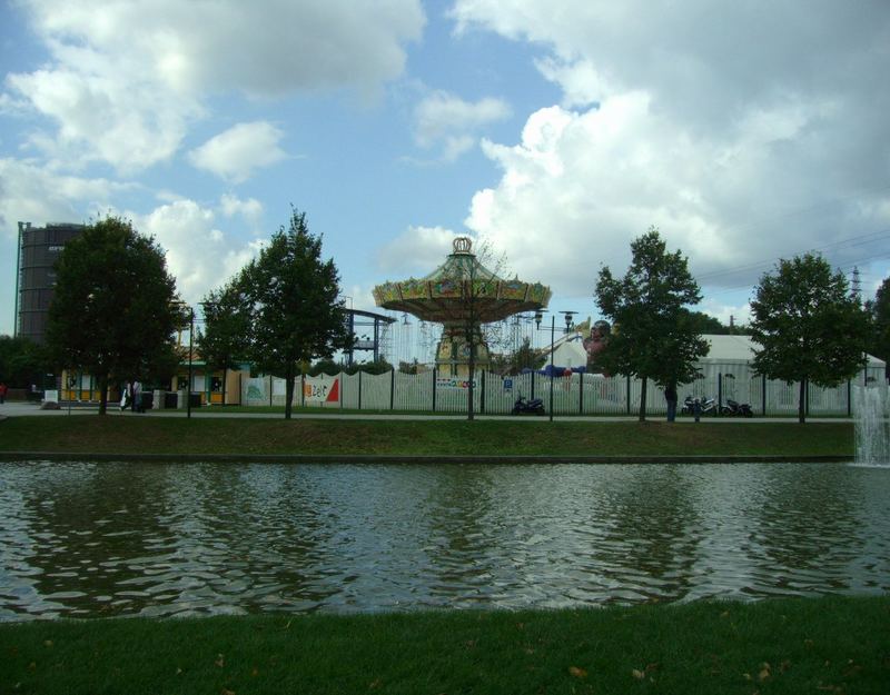 Menschenleerer Freizeitpark