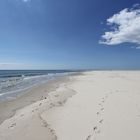 Menschenleerer Strand auf Amrum