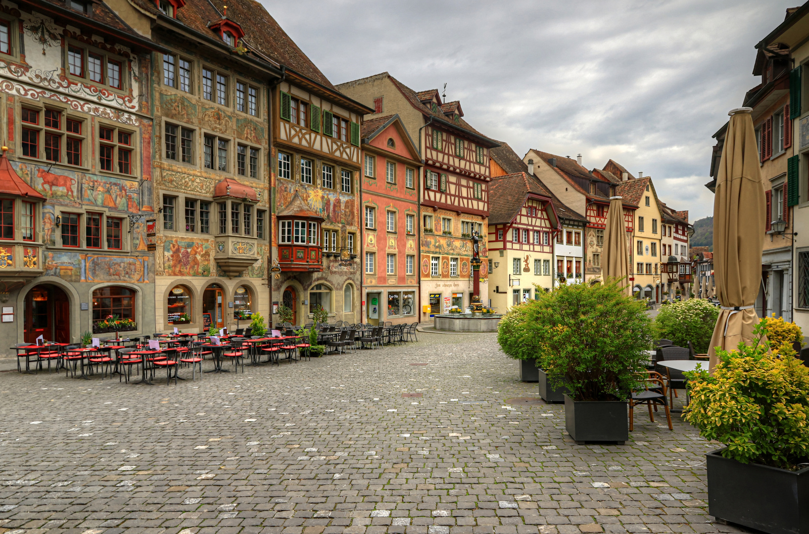 Menschenleeres Stein am Rhein