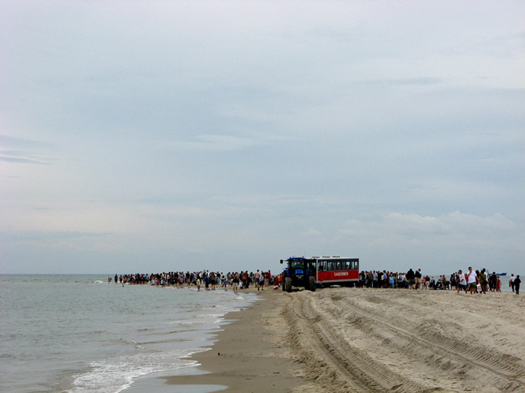 Menschenmassen in Grenen DK