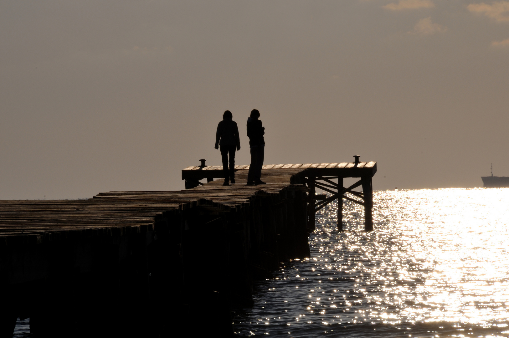 Menschliche Silhoutten im Morgenlicht #3