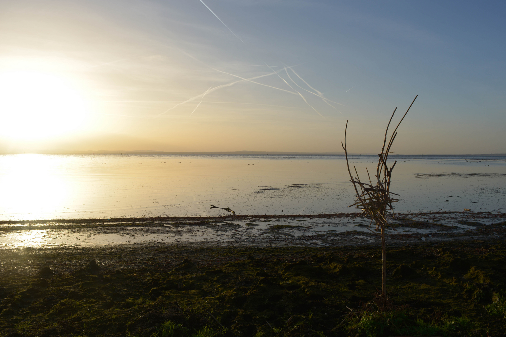 menschliche Spuren am Bodensee