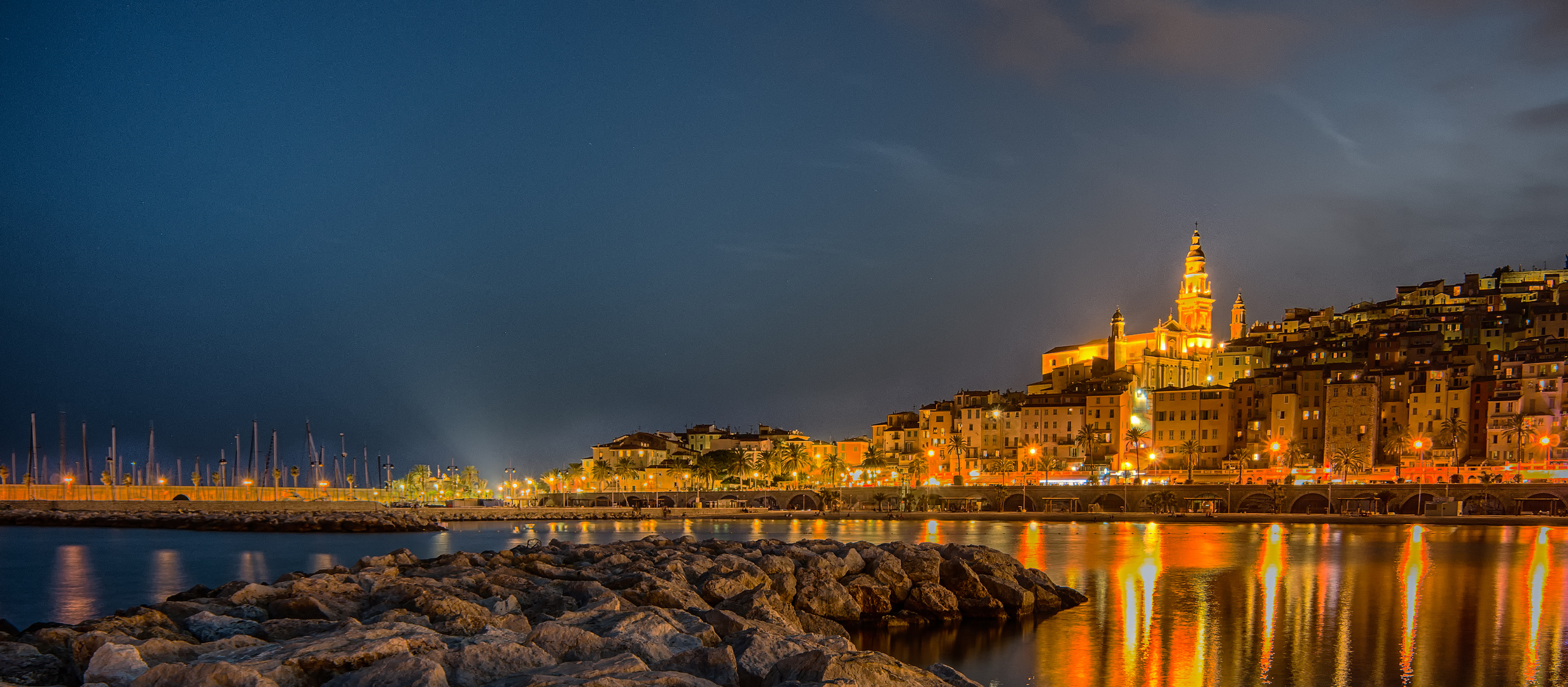 Menton am Abend