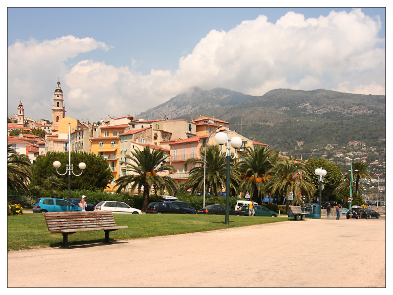 Menton, Blick auf die Altstadt