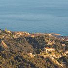 Menton vue de Sainte-Agnès (Téléobjectif)