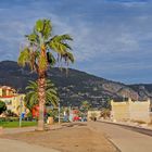 Menton vue du Parc de la Plage de Fossan 	