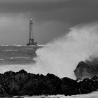 mer agitée au cap de la Hague