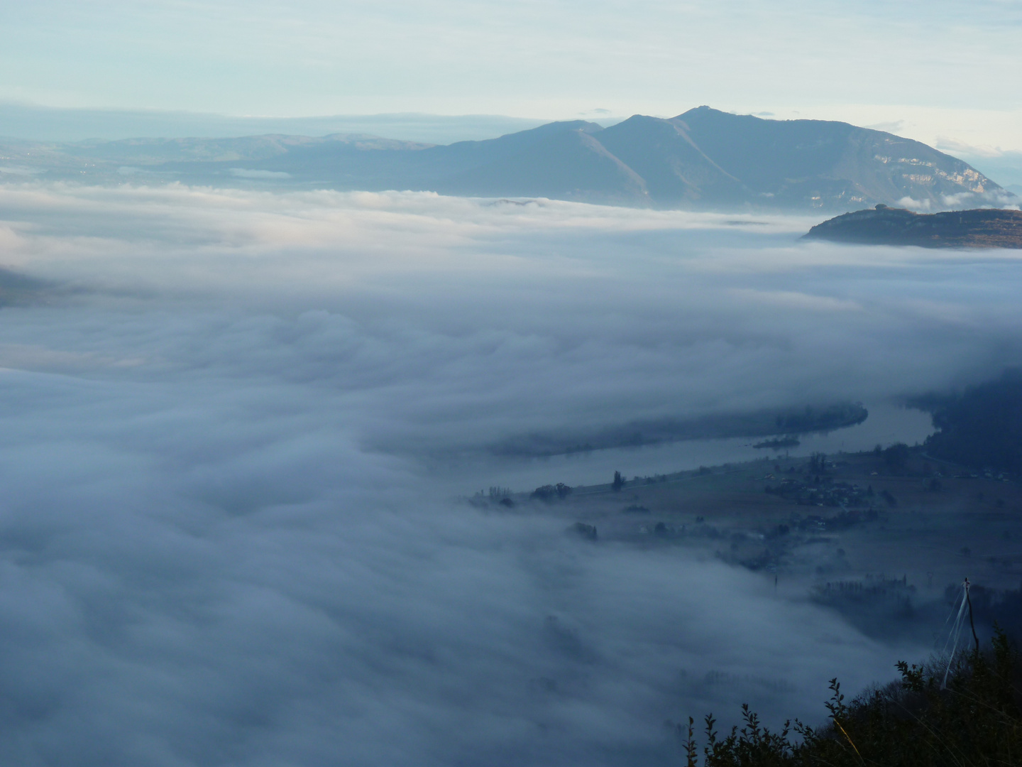 mer de brouillard