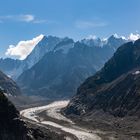 Mer de Glace und Nordwand der Grandes Jorasses