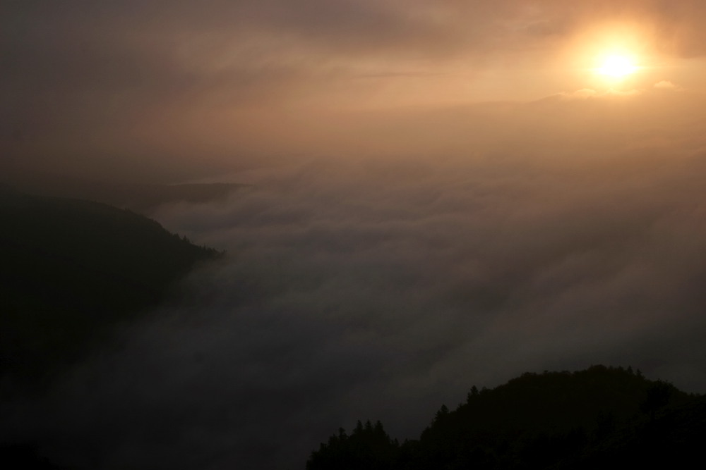 Mer de nuage sur l'Alsace depuis le Hohneck