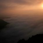 Mer de nuage sur l'Alsace depuis le Hohneck