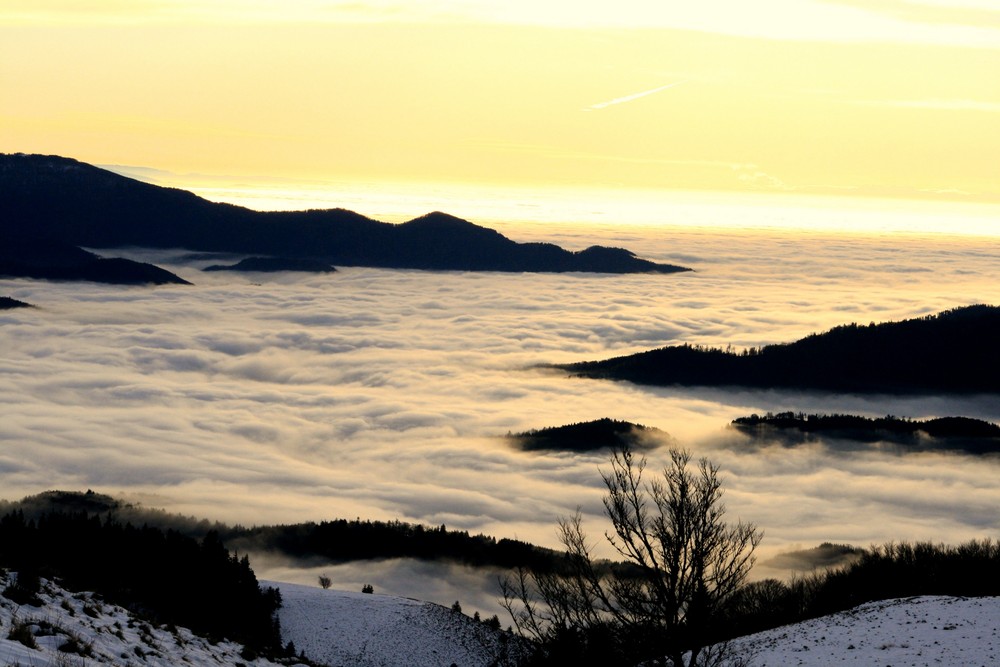 Mer de nuages...