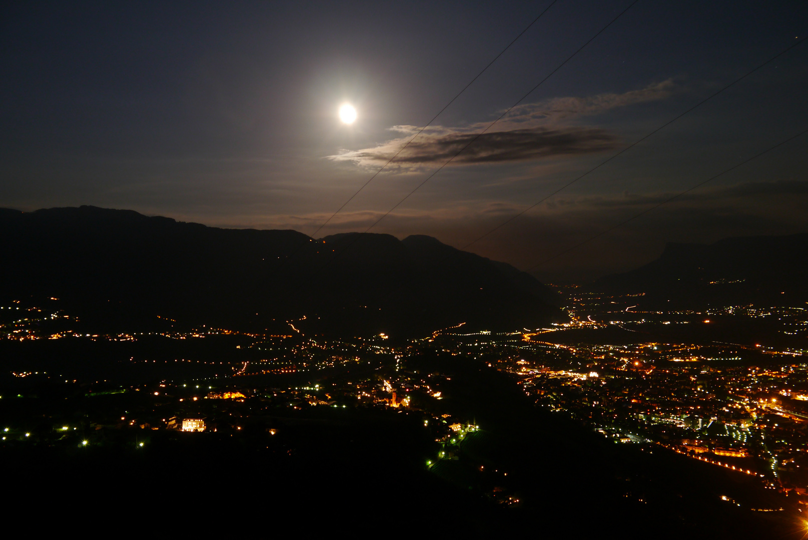 Meran bei Vollmond