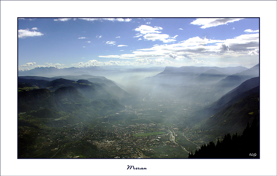 Meran von der Mutspitze aus....