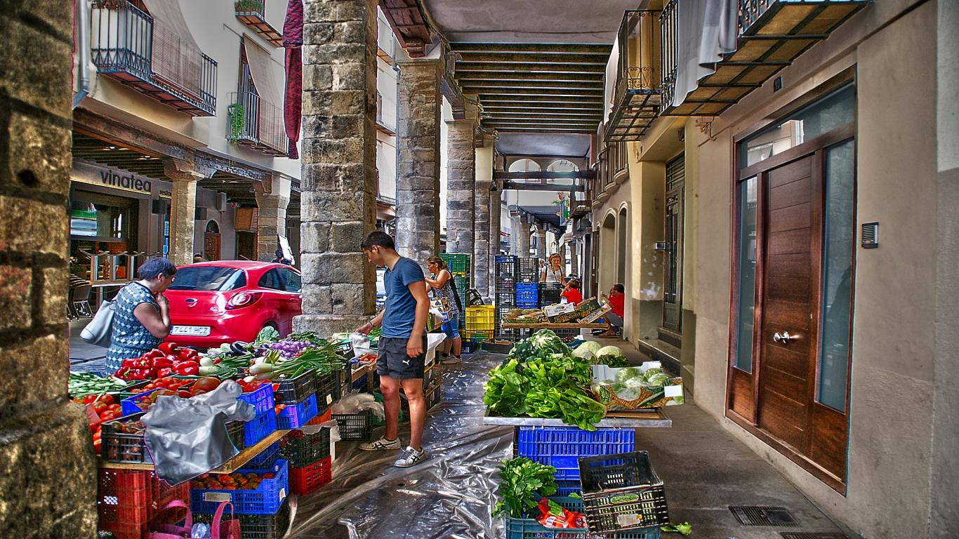 Mercado en soportales