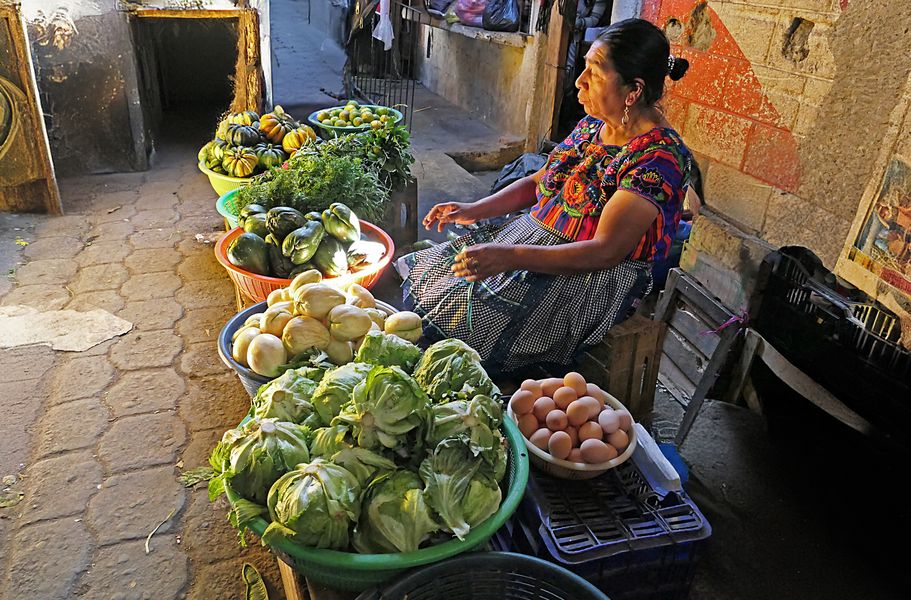 Mercato di strada ad Antigua