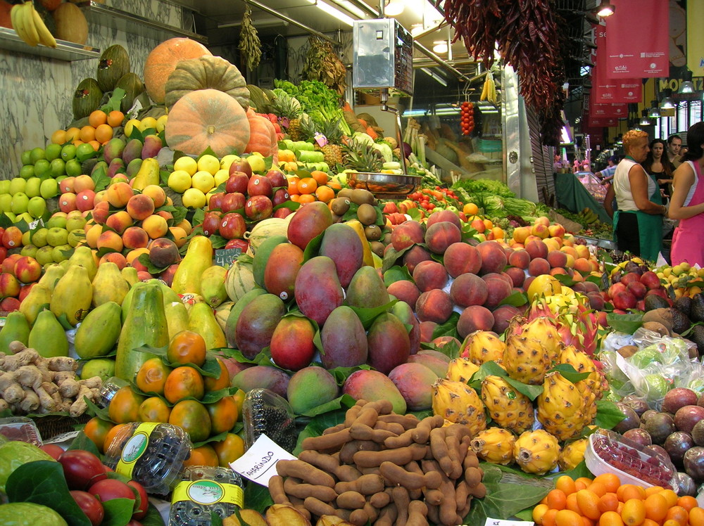 mercato ortofrutticolo a barcellona