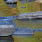 Merced River des Yosemite N.P. im Abendlicht