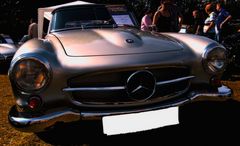 Mercedes 190 SL silber