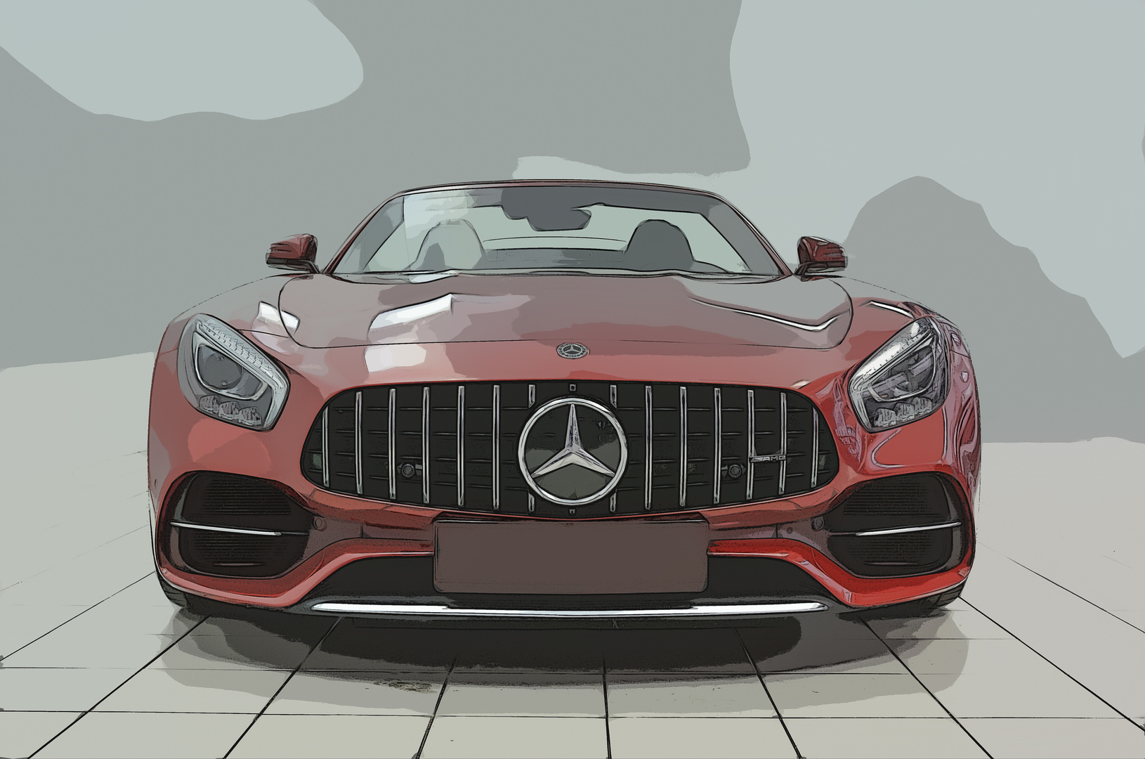 Mercedes AMG GT Roadster rot