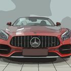 Mercedes AMG GT Roadster rot