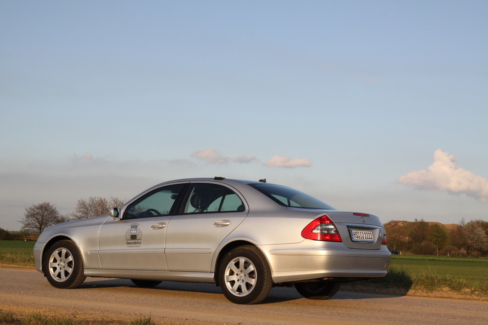 Mercedes E-Klasse der Firma Interdrive Limosinenservice