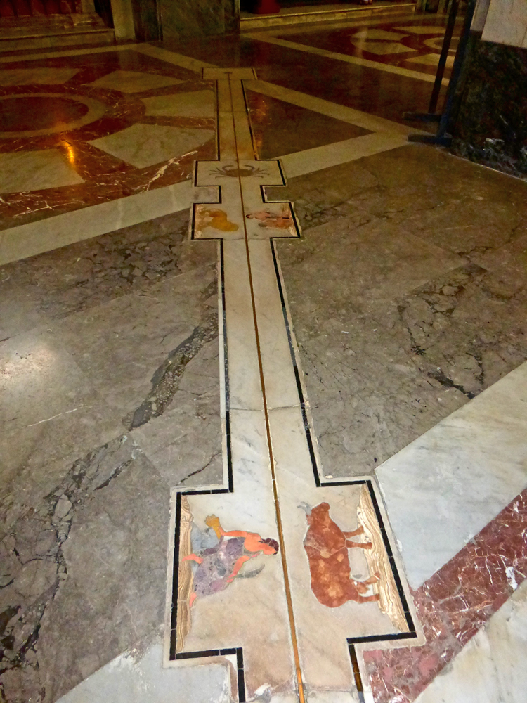 Meridian in der Kathedrale von Palermo