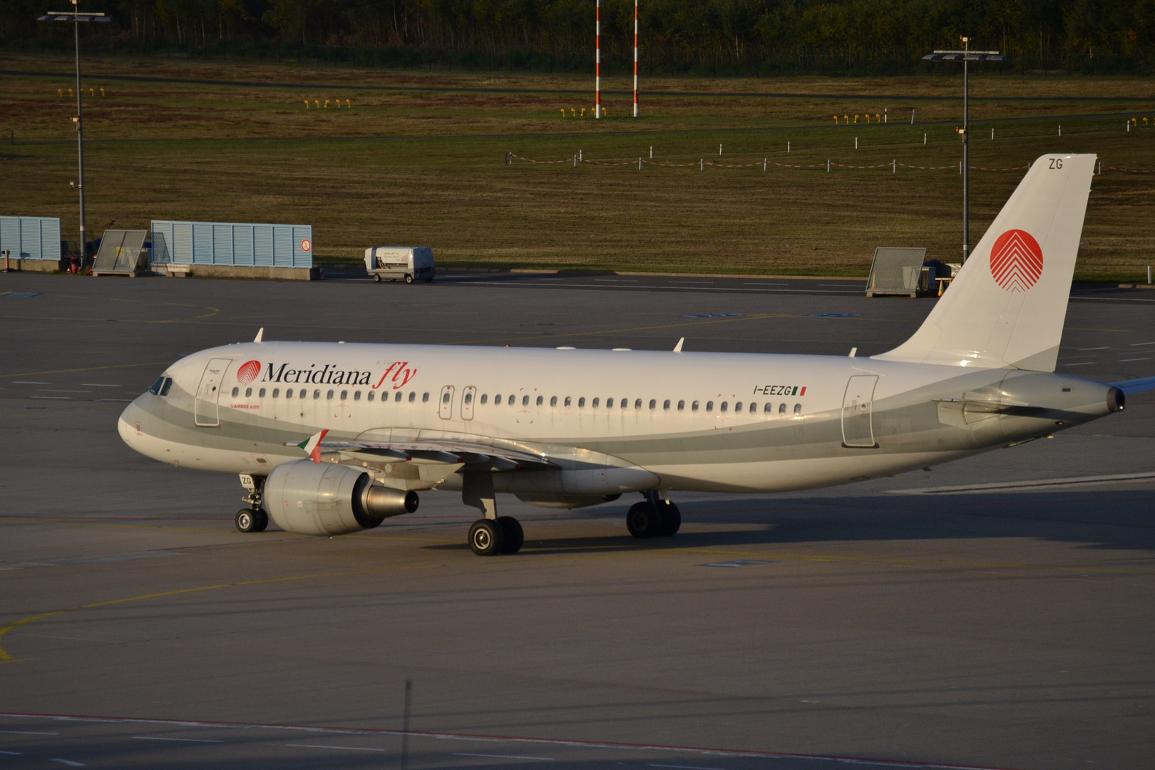 Meridiana Fly after Landing at CGN