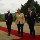 Merkel, Beck und noch jemand in Rolandseck - Eröffnung des Arp-Museums