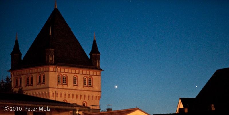 Merkur und Venus über Eltville