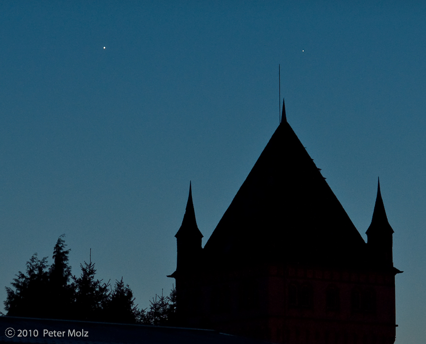 Merkur und Venus über Eltville II