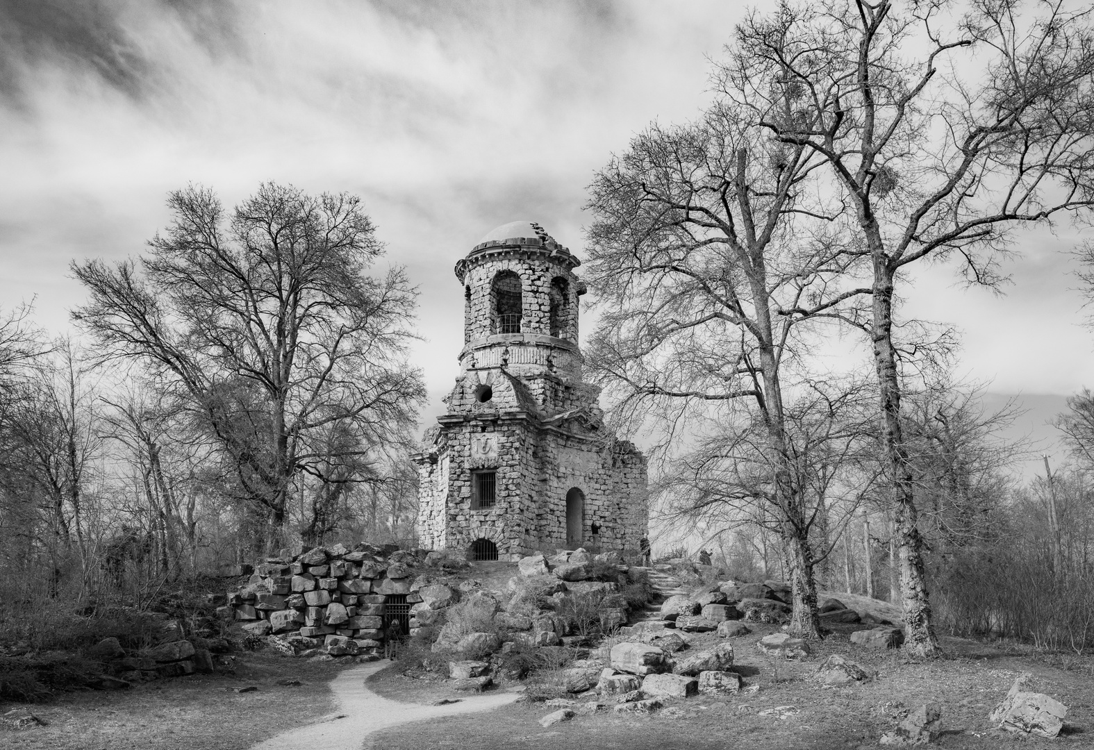 Merkurtempel im Schlosspark Schwetzingen